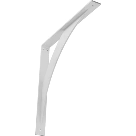 Ekena Millwork Legacy Steel Bracket, Hammered White 2"W x 20"D x 20"H BKTM02X20X20LEHWH